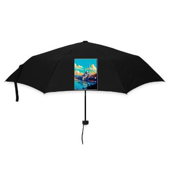 Istanbul Turkey Vintage Travel Poster Souvenir WPA - Umbrella (small) - black - Front