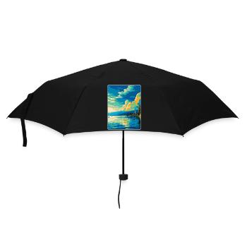 Lac de Constance Allemagne Autriche Suisse Affiche - Parapluie standard - noir - Devant