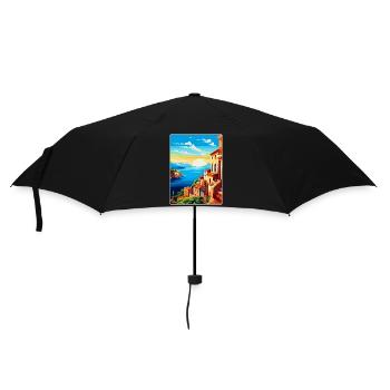 Sicily Italy Vintage Travel Poster WPA Souvenir - Umbrella (small) - black - Front