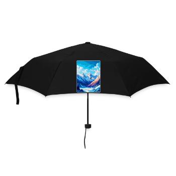 Zugspitze Germany Vintage Travel Poster Souvenir - Umbrella (small) - black - Front