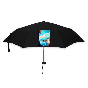 Affiche de voyage vintage de Split Croatie WPA Souvenir - Parapluie standard - noir - Devant
