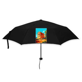 Agrigente Italie Affiche de voyage vintage Souvenir WPA - Parapluie standard - noir - Devant