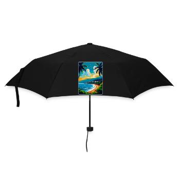 Cote D Azur France French Riviera France Poster - Umbrella (small) - black - Front