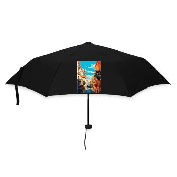 Barcelone Espagne Affiche de voyage vintage Souvenir WPA - Parapluie standard - noir - Devant