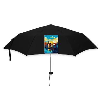Bilbao Spain Vintage Travel Poster WPA Souvenir - Umbrella (small) - black - Front