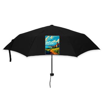 Coruna Spain Vintage Travel Poster WPA Souvenir - Umbrella (small) - black - Front