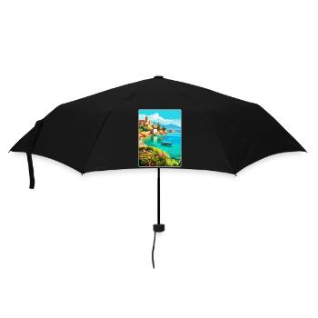 Kreta Griechenland Vintage Reiseplakat WPA Souvenir - Regenschirm (klein) - Schwarz - Vorne