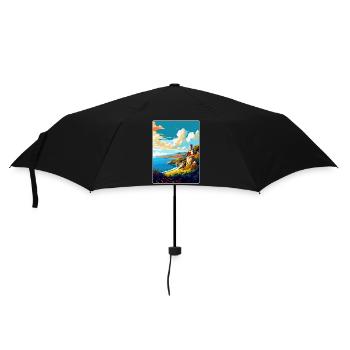 Galicia Spain Vintage Travel Poster WPA Souvenir - Umbrella (small) - black - Front