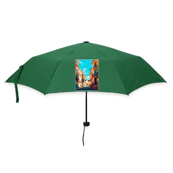 Valence Espagne Affiche de voyage vintage Souvenir WPA - Parapluie standard - vert bouteille - Devant