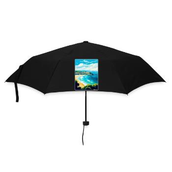 San Sebastian Espagne Affiche de voyage vintage souvenir - Parapluie standard - noir - Devant