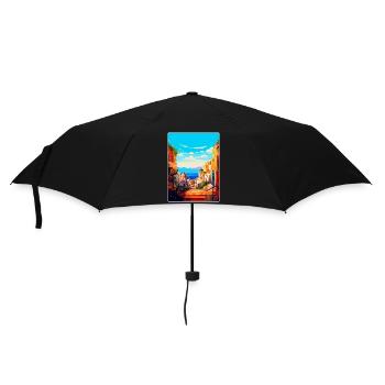 Naples Italy Vintage Travel Poster WPA Souvenir - Umbrella (small) - black - Front