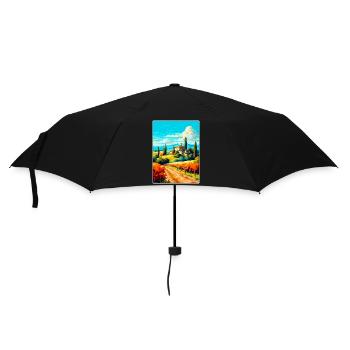 Tuscany Italy Vintage Travel Poster WPA Souvenir - Umbrella (small) - black - Front