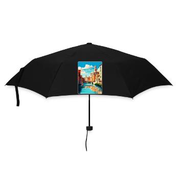 Girona Spain Vintage Travel Poster WPA Souvenir - Umbrella (small) - black - Front