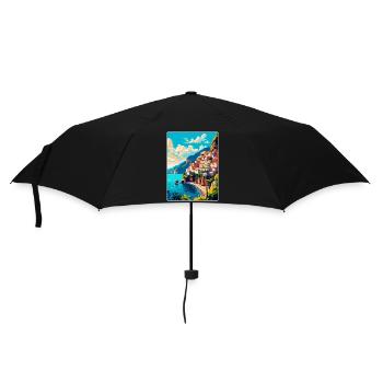Amalfi Italy Vintage Travel Poster WPA Souvenir - Umbrella (small) - black - Front