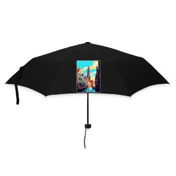 Antwerp Belgium Vintage Travel Poster Souvenir WPA - Umbrella (small) - black - Front