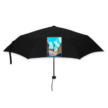 Poznan Poland Vintage Travel Poster WPA Souvenir - Umbrella (small) - black - Front