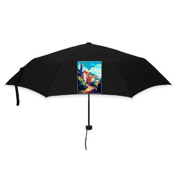 Sintra Portugal Affiche de voyage vintage Souvenir WPA - Parapluie standard - noir - Devant