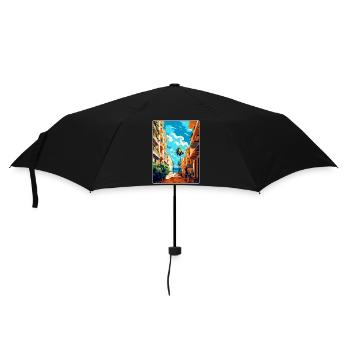 Malaga Spain Vintage Travel Poster WPA Souvenir - Umbrella (small) - black - Front