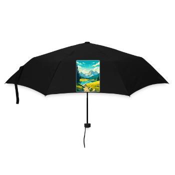 Parc national de Durmitor Monténégro Affiche de voyage - Parapluie standard - noir - Devant