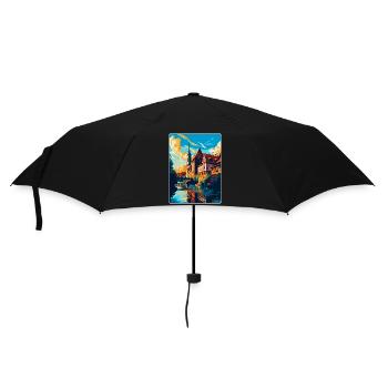 Nuremberg Allemagne Affiche de voyage vintage souvenir - Parapluie standard - noir - Devant