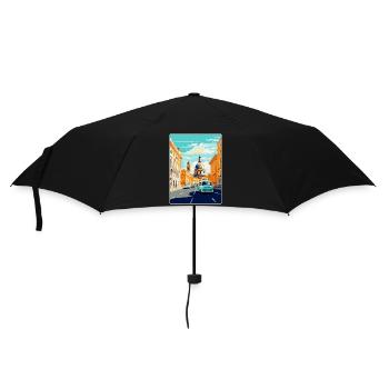 Vienne Autriche Affiche de voyage vintage Souvenir WPA - Parapluie standard - noir - Devant