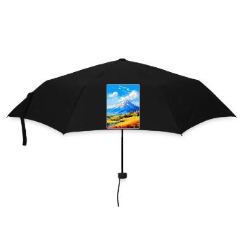 Mont Vardousia Grèce Affiche de voyage vintage WPA - Parapluie standard - noir - Devant