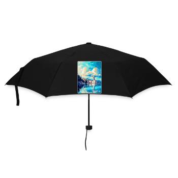 Affiche de voyage vintage de Split Croatie WPA Souvenir - Parapluie standard - noir - Devant