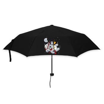 Betrunkener Bär fällt vom Baum - Regenschirm (klein) - Schwarz - Vorne