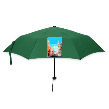Cadiz Spain Vintage Travel Poster WPA Art Souvenir - Umbrella (small) - bottlegreen - Front