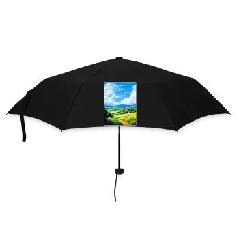 Odenwald Germany Vintage Travel Poster Souvenir - Umbrella (small) - black - Front