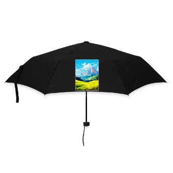 Dolomites Italy Vintage Travel Poster Souvenir WPA - Umbrella (small) - black - Front