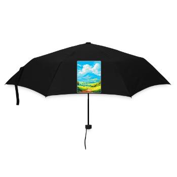 Mont Taygète Grèce Affiche de voyage vintage WPA - Parapluie standard - noir - Devant