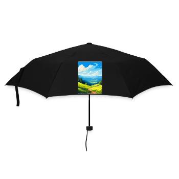 Harz Mountains Germany Vintage Travel Poster WPA - Umbrella (small) - black - Front