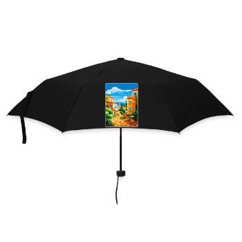 Vila Vicosa Portugal Affiche de voyage vintage WPA Art - Parapluie standard - noir - Devant