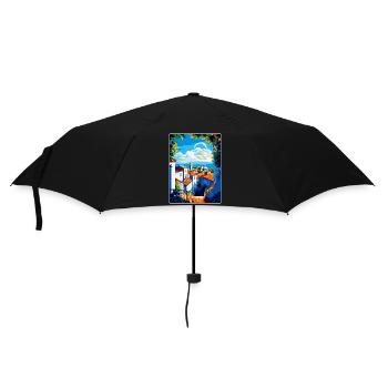Obidos Portugal Affiche de voyage vintage souvenir WPA - Parapluie standard - noir - Devant