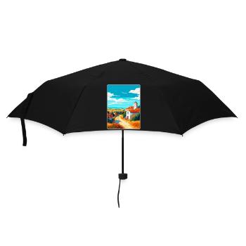 Alentejo Portugal Affiche de voyage vintage souvenir - Parapluie standard - noir - Devant