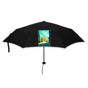 Schonbrunn Palace Austria Vintage Travel Poster - Umbrella (small) - black - Front