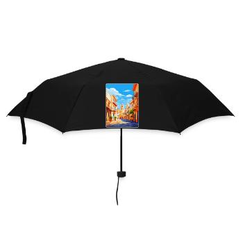 Alicante Spain Vintage Travel Poster Souvenir WPA - Umbrella (small) - black - Front
