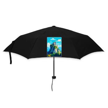 San Marino Vintage Reise Poster Souvenir Souvenir - Regenschirm (klein) - Schwarz - Vorne