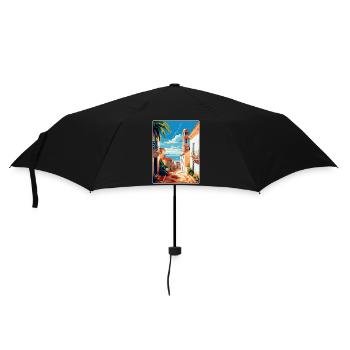 Tavira Portugal Affiche de voyage vintage Souvenir WPA - Parapluie standard - noir - Devant