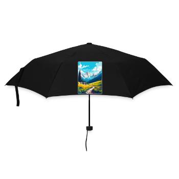 Alpback Autriche Affiche de voyage vintage Souvenir WPA - Parapluie standard - noir - Devant