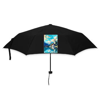 St Wolfgang Austria Vintage Travel Poster Souvenir - Umbrella (small) - black - Front
