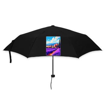 Provence Frankreich Vintage Reiseplakat Souvenir WPA - Regenschirm (klein) - Schwarz - Vorne