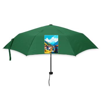 Artvin Türkei Vintage Reiseposter WPA Souvenir - Regenschirm (klein) - Flaschengrün - Vorne