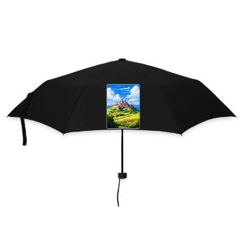 Carcassonn France Affiche de voyage vintage souvenir - Parapluie standard - noir - Devant