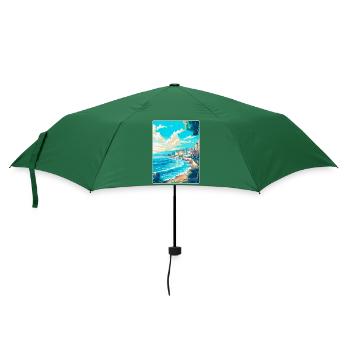 Nice France Vintage Travel Poster WPA Art Souvenir - Umbrella (small) - bottlegreen - Front