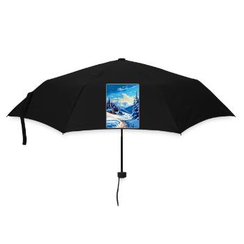 Reiteralm Autriche Affiche de voyage vintage souvenir - Parapluie standard - noir - Devant