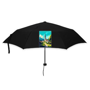 Hallein Autriche Affiche de voyage vintage souvenir WPA - Parapluie standard - noir - Devant