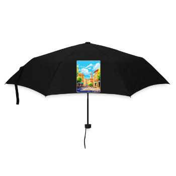 Aix En Provence France Vintage Travel Poster WPA - Umbrella (small) - black - Front