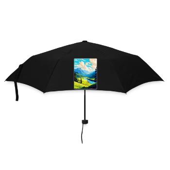 Pieniny Pologne Affiche de voyage vintage Souvenir WPA - Parapluie standard - noir - Devant